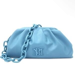 Badgley Mischka Wrapped Frame Clutch, Blue